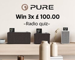 Win 3x £100.00 gift cards for www.pure.com