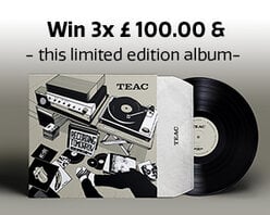 Win 3 x £100.00 gift cards for www.teac-audio.com + “TEAC Recording Tomorrow Vol01” album