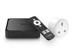 Win a Humax A1 4K Ultra HD Streaming Box and 3 x Humax Wi-Fi Smart Plugs Bundle